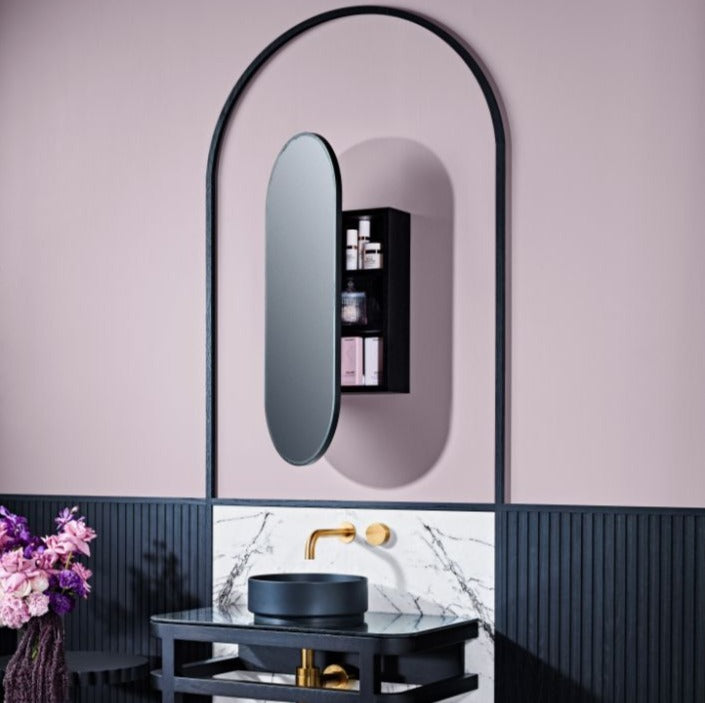 ISSY Blossom Mirror with Shaving Cabinet - Zuster Furniture