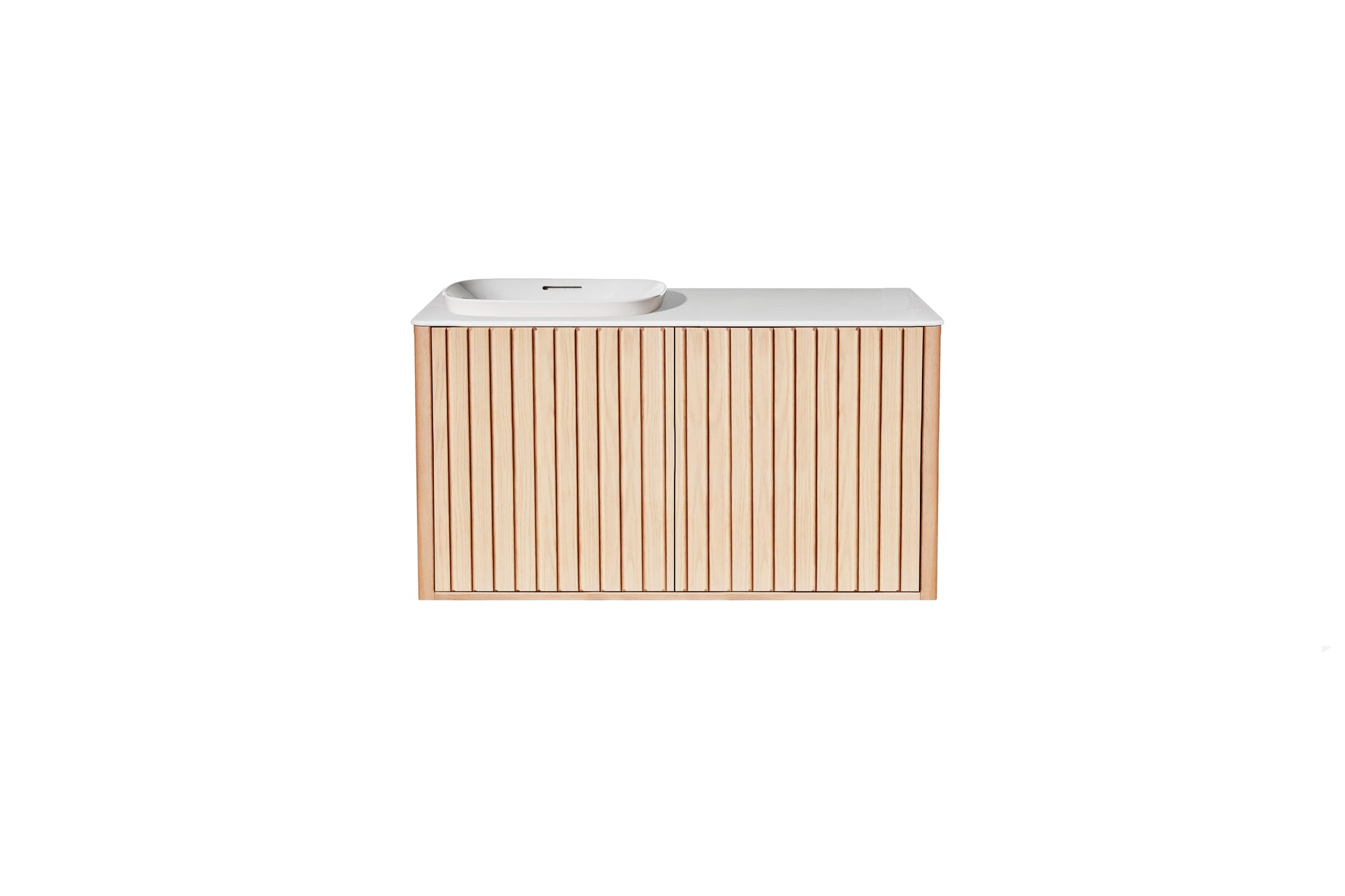 ISSY Cloud I Semi Inset Wall Hung Vanity with Doors - Zuster Furniture