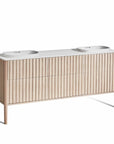 ISSY Cloud II Semi Inset Vanity with Legs and Drawers - Zuster Furniture