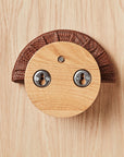 Bridle Wall Hooks - Set of Three - American Oak - Zuster Furniture