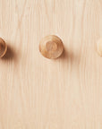 Zuster Woodturned Wall Hooks - Set of Three - American Oak - Zuster Furniture