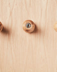 Zuster Woodturned Wall Hooks - Set of Three - American Oak - Zuster Furniture