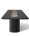Embellish Grande Dining Table With Marble Inlay - Zuster Furniture