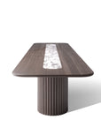 Jewel Grande Dining Table With Marble Inlay - Zuster Furniture