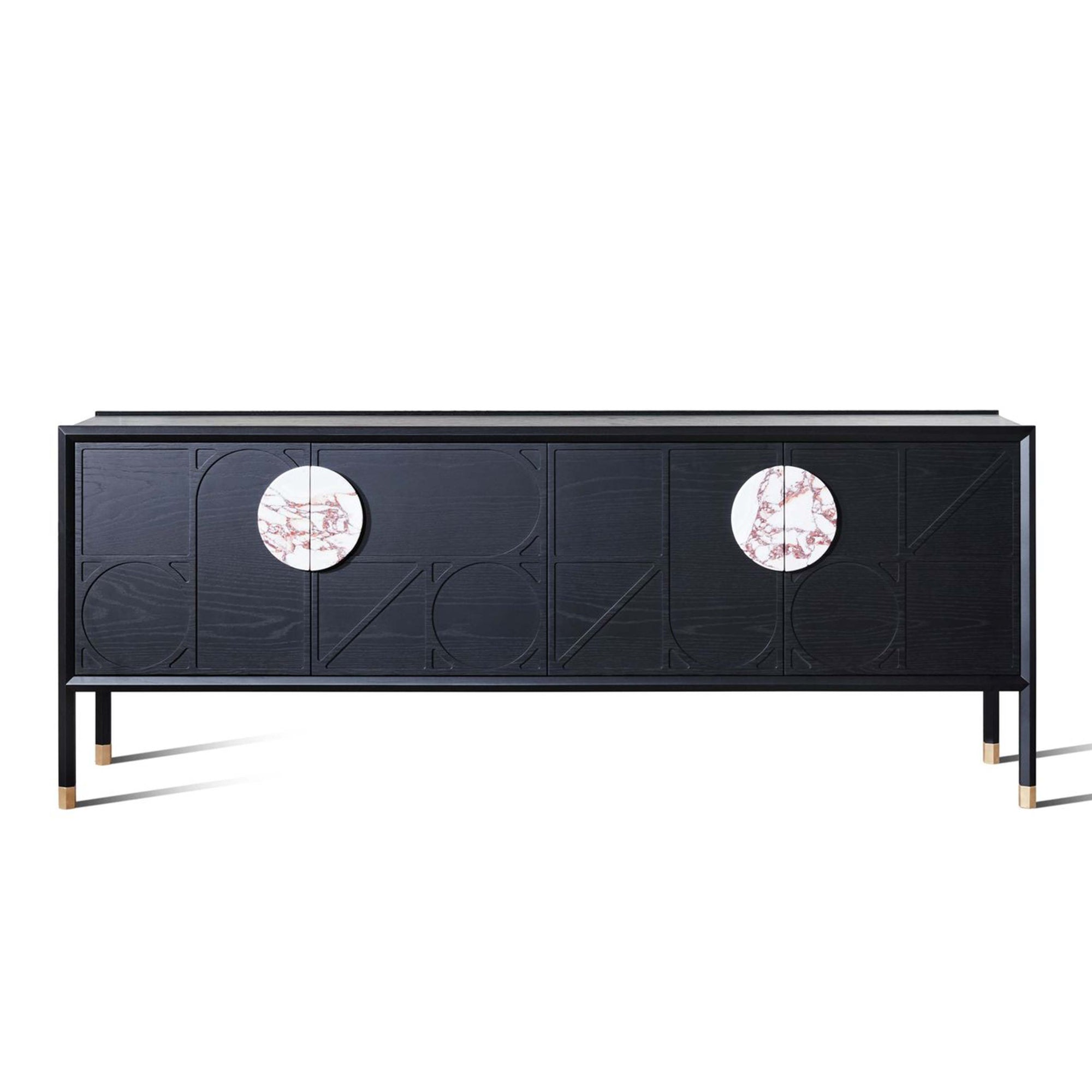 Tapestry Buffet with Marble Handles - Zuster Furniture