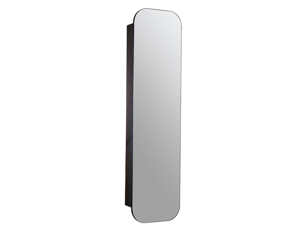 ISSY Z1 Ballerina Tall Oval Mirror with Shaving Cabinet 450x1800 - Zuster Furniture