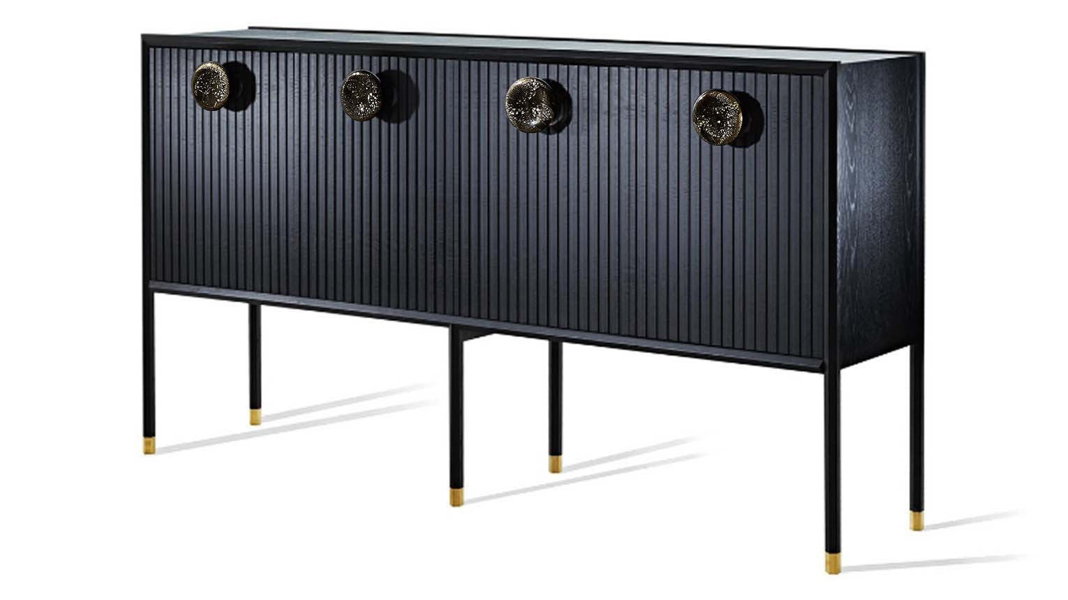 Halo Tall Buffet with Glass handles - Zuster Furniture