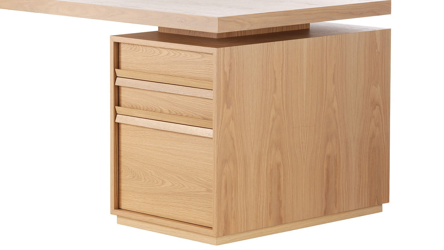 Hero Desk With File Drawers - Zuster Furniture