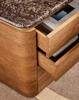 Artistry Sit Stand Leather Desk