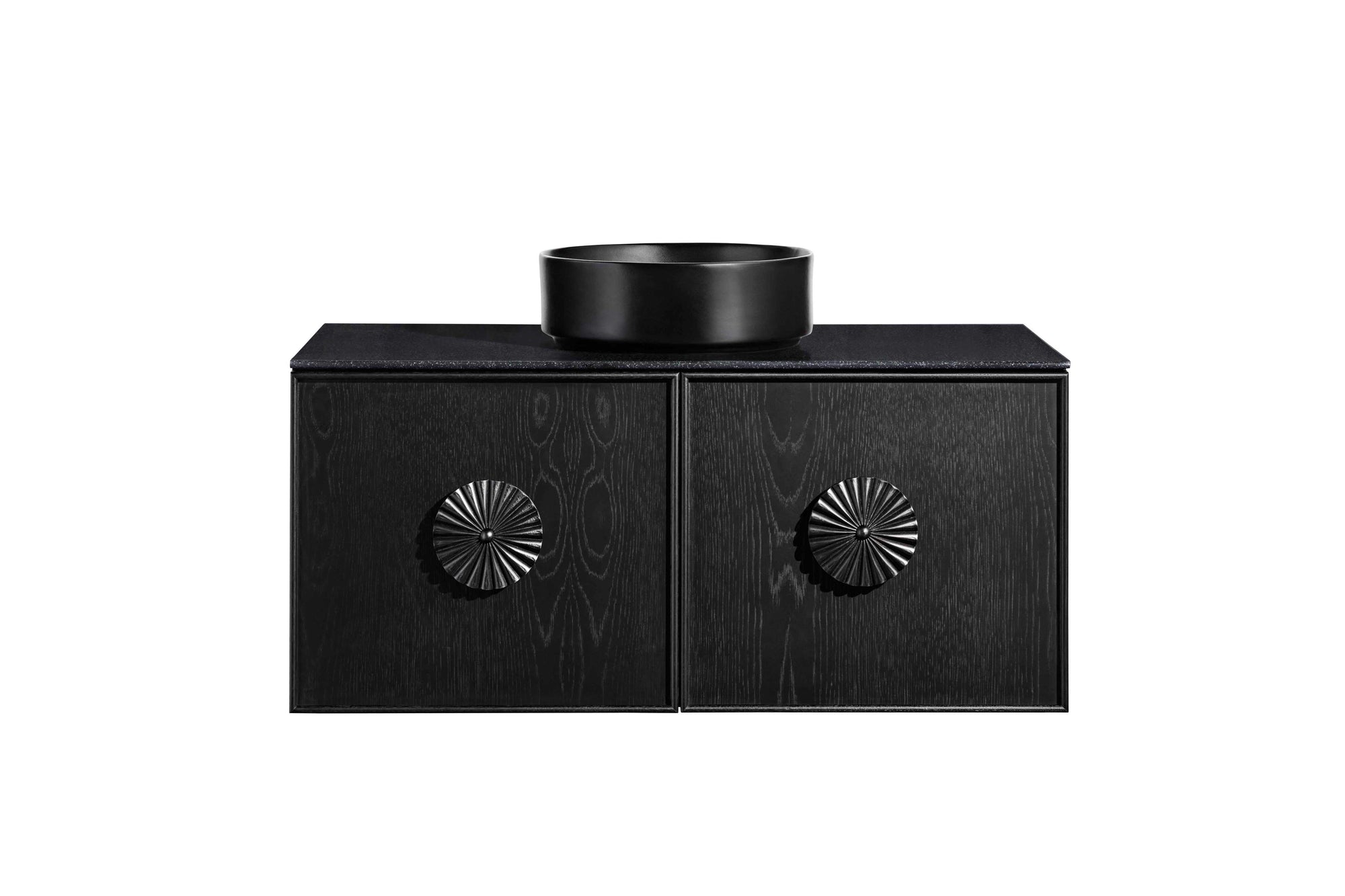 ISSY Adorn Above Counter / Semi Inset Wall Hung vanity with drawers Petite Handles 1000 - Zuster Furniture