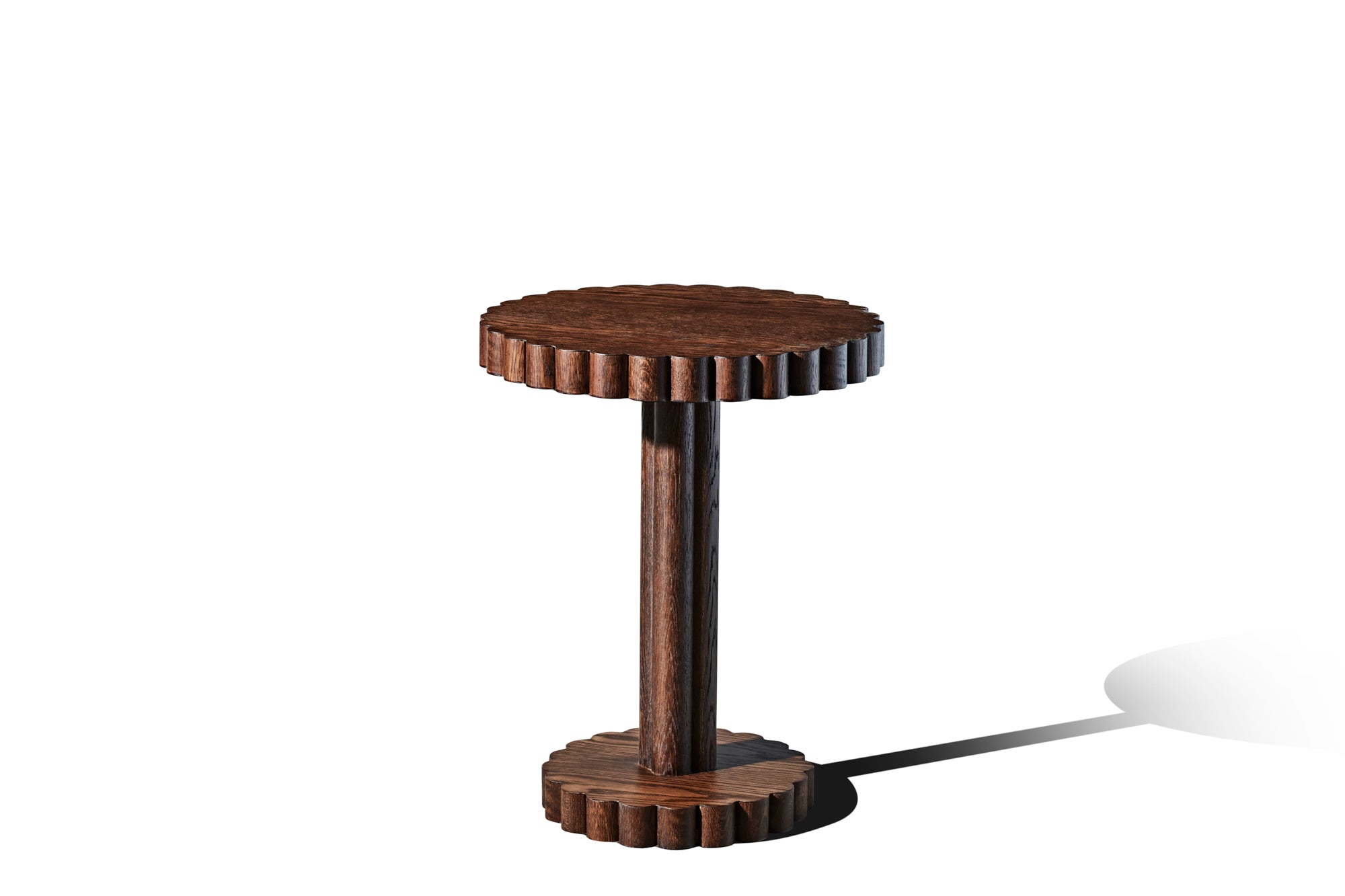 Artistry Flower Lamp Table - Hazelnut - Zuster Furniture