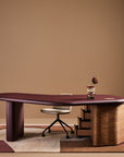 Artistry Sit Stand Leather Desk