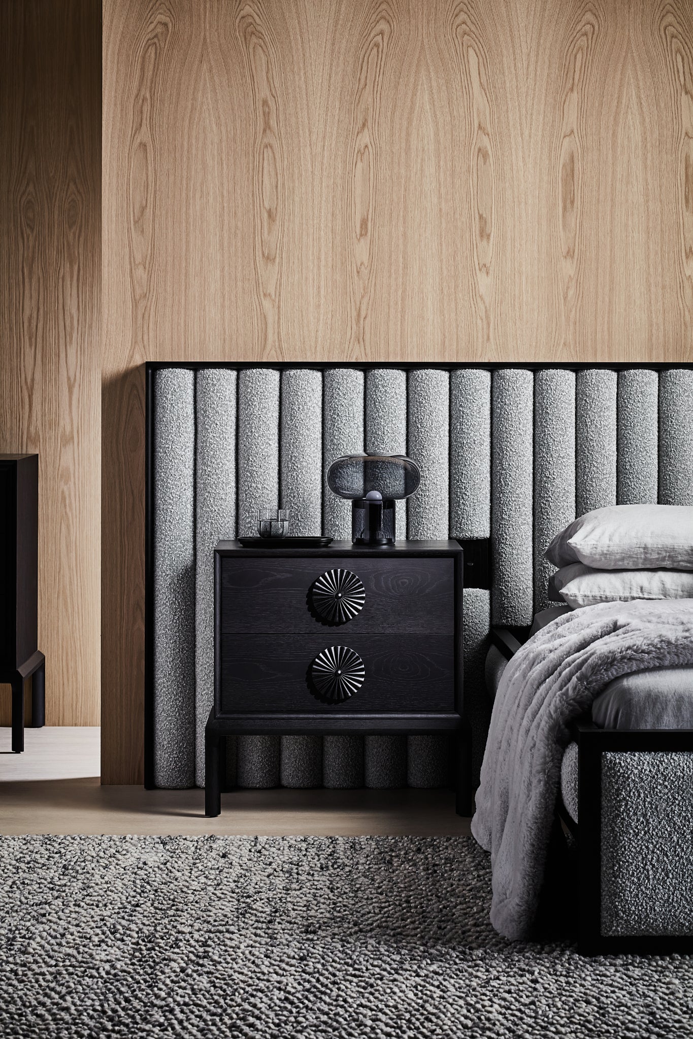 Cloud Bed - Mink and Alpine Daze - Zuster Furniture