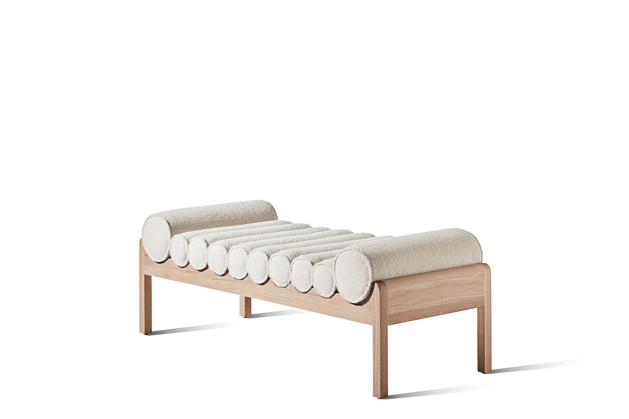 Bloom Ottoman - Blonde & Nude Bubble - Zuster Furniture