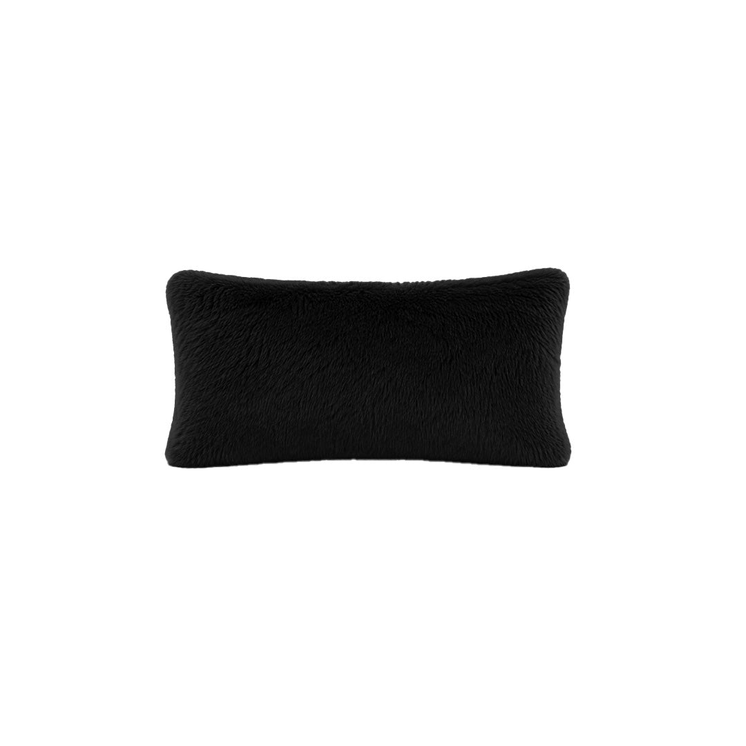 Cushion | Faux Fur Black 500 x 300