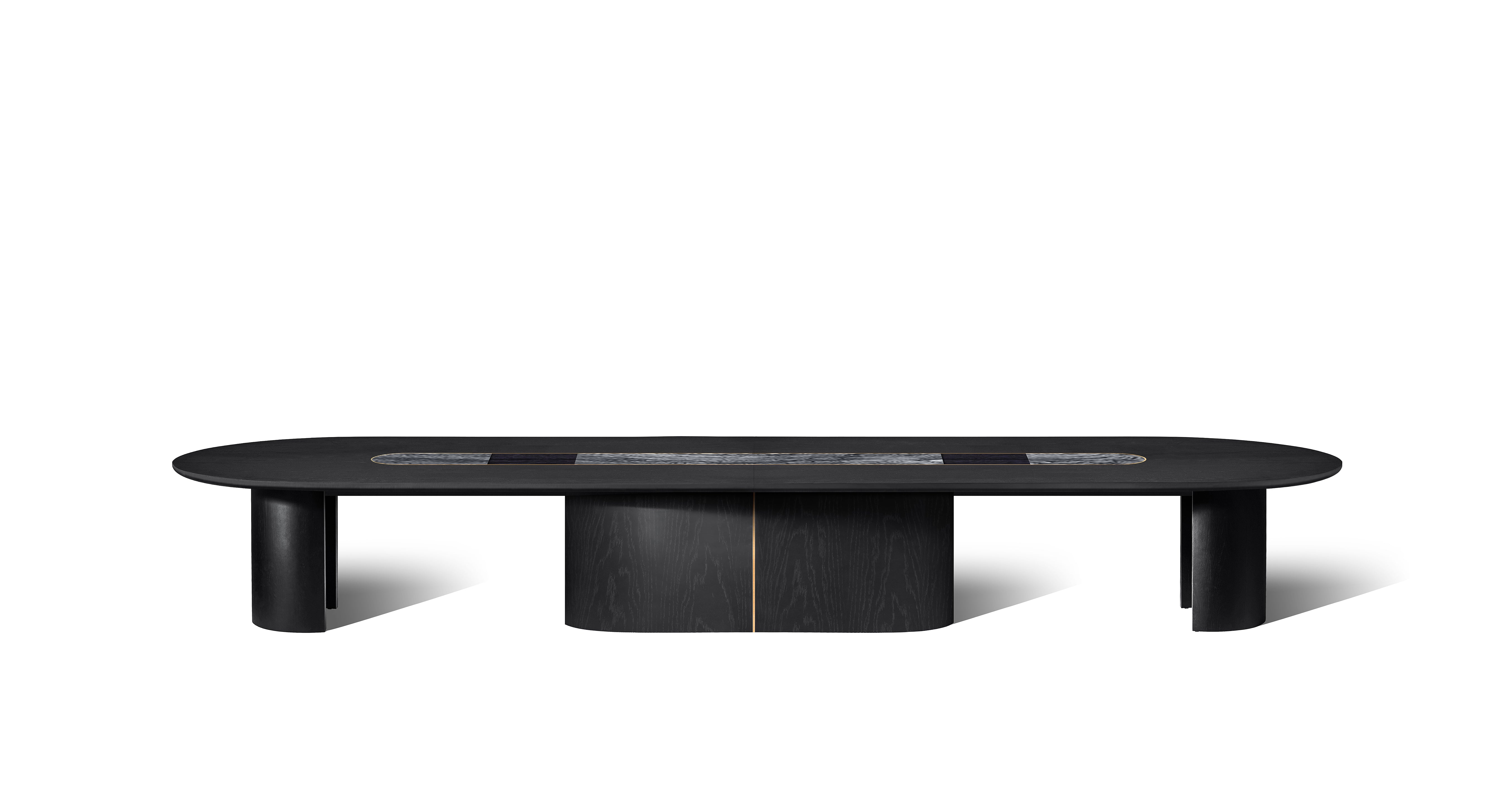 Custom Contour Boardroom Table- Melbounre Jet Base – Zuster Furniture