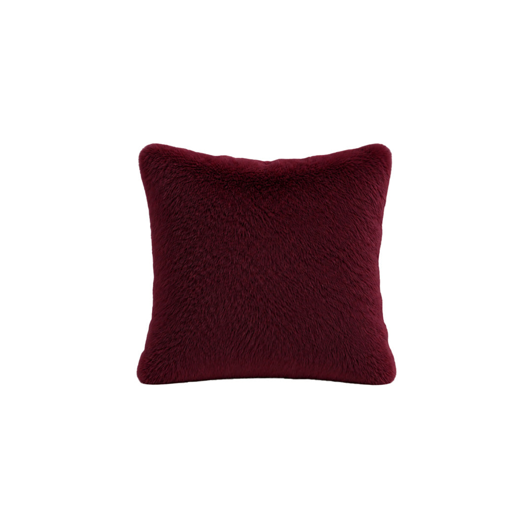 Cushion | Faux Fur Burgundy 400 x 400