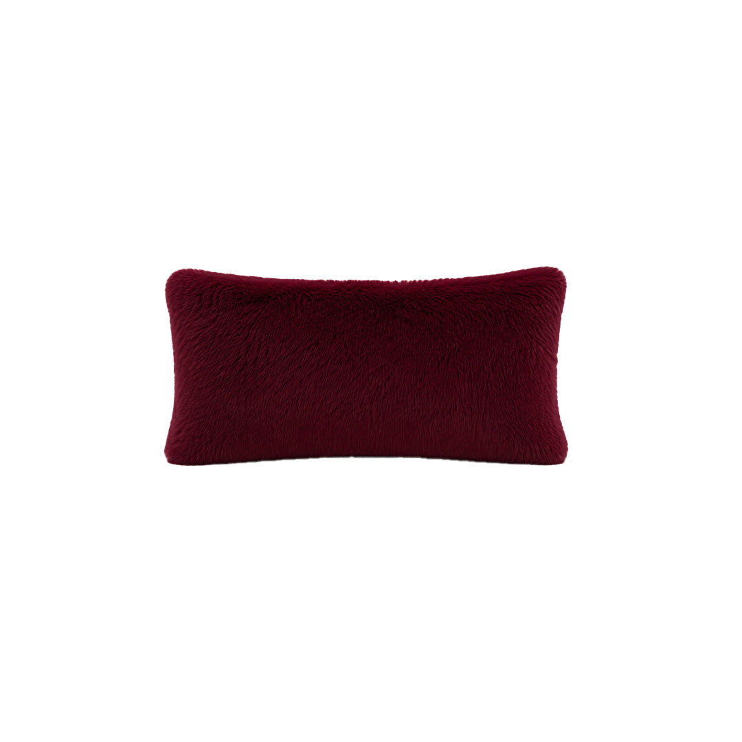 Cushion | Faux Fur Burgundy 500 x 300