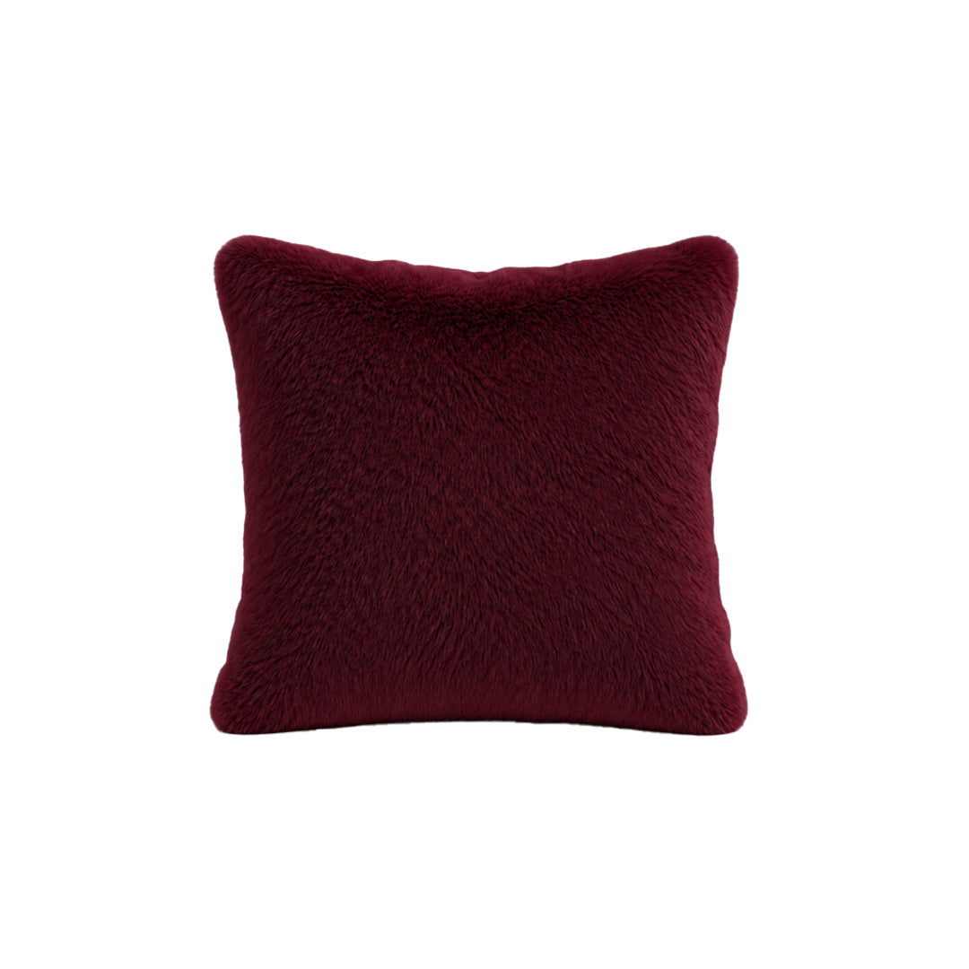 Cushion | Faux Fur Burgundy 500 x 500