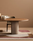 Cloud Dining Table with upholstered base