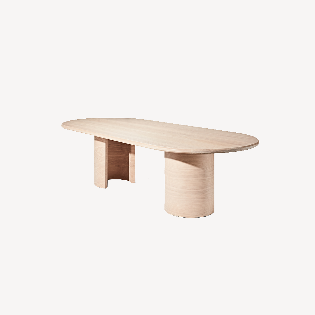 Contour Dining Table - Mink Oak