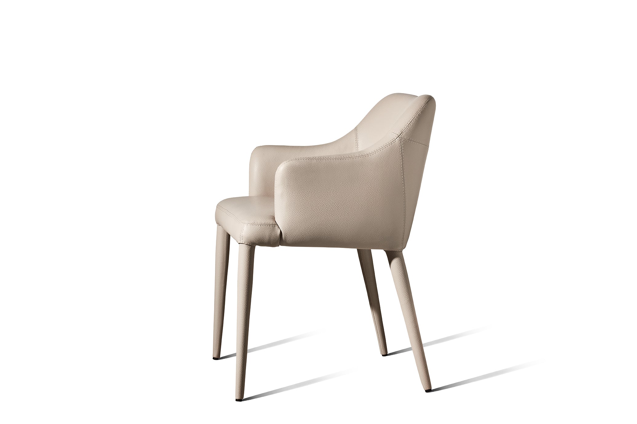 Embellish Dining Chair, Latte Faux Leather - Single - Ex-Display - 50% OFF - Zuster Furniture