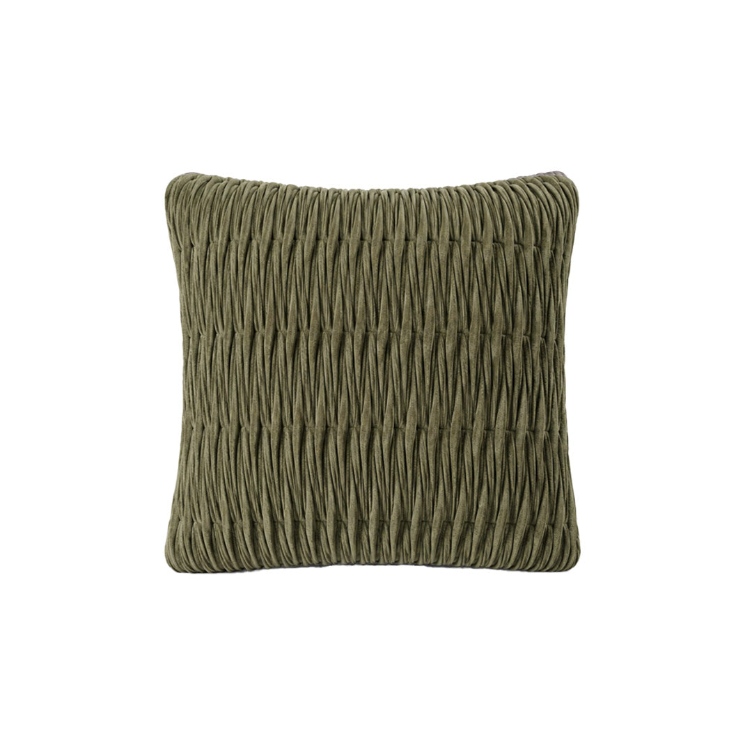 Cushion | Suede Cloth Fern Ribbon Stitch 500 x 500