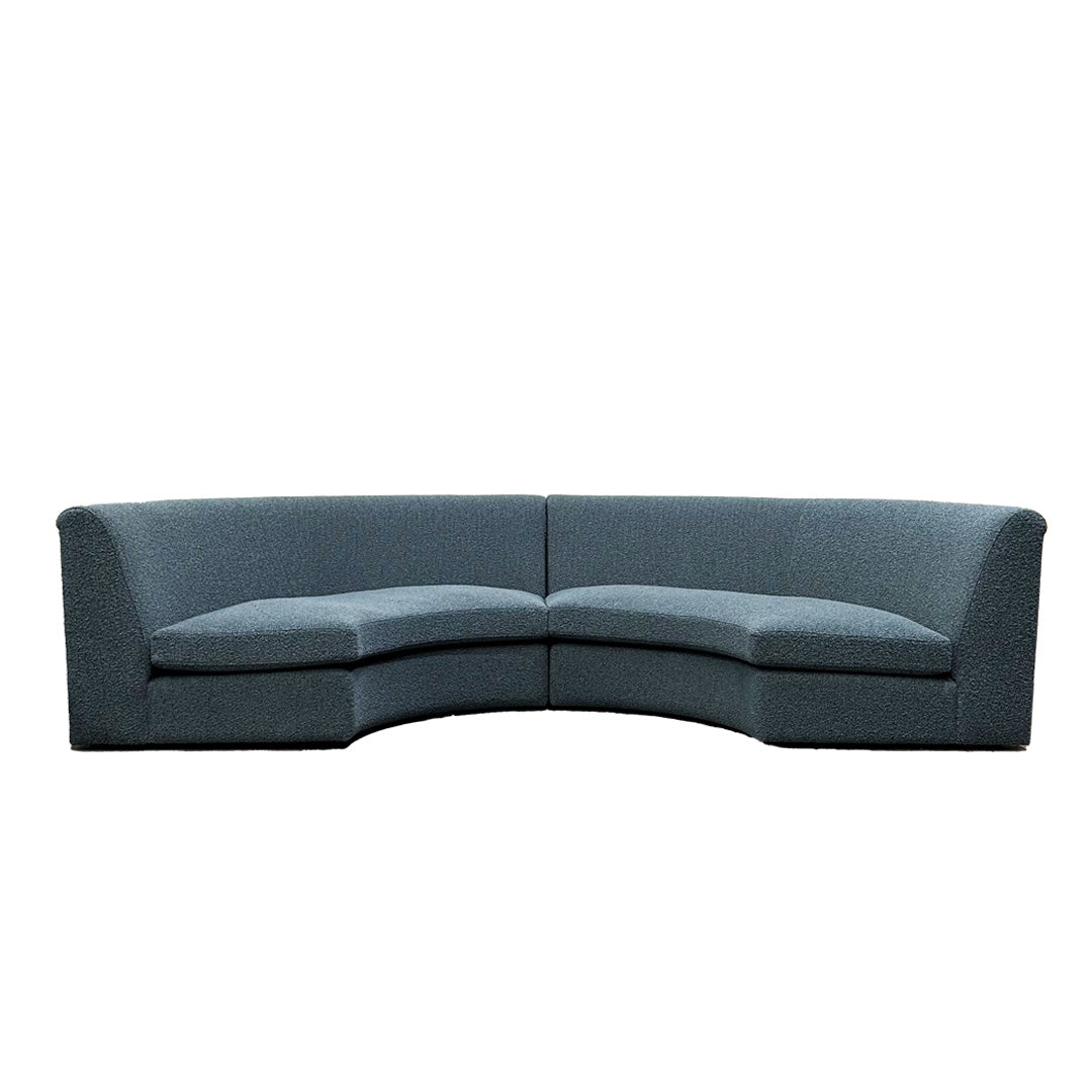 Small Flow Sofa - Tweed Ocean Blue - Zuster Furniture