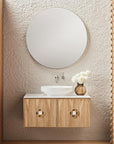 ISSY Adorn Above Counter / Semi Inset Wall Hung vanity with doors Petite Handles 500