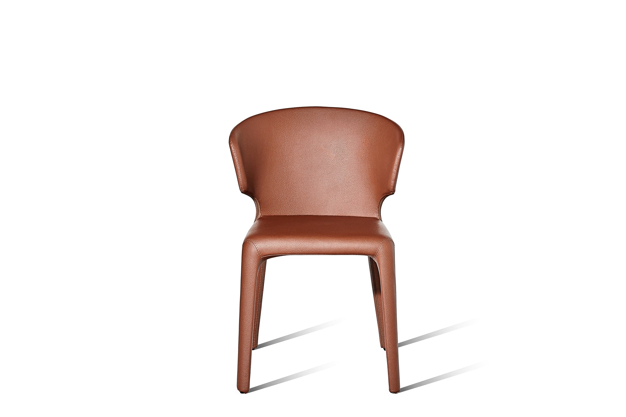 Husk Dining Chair, Tan Faux Leather - 60% OFF - Zuster Furniture