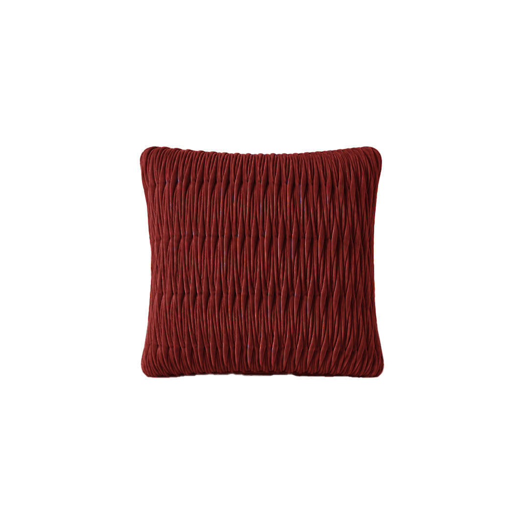 Cushion | Velvet Helenium Rust Ribbon Stitch 400 x 400