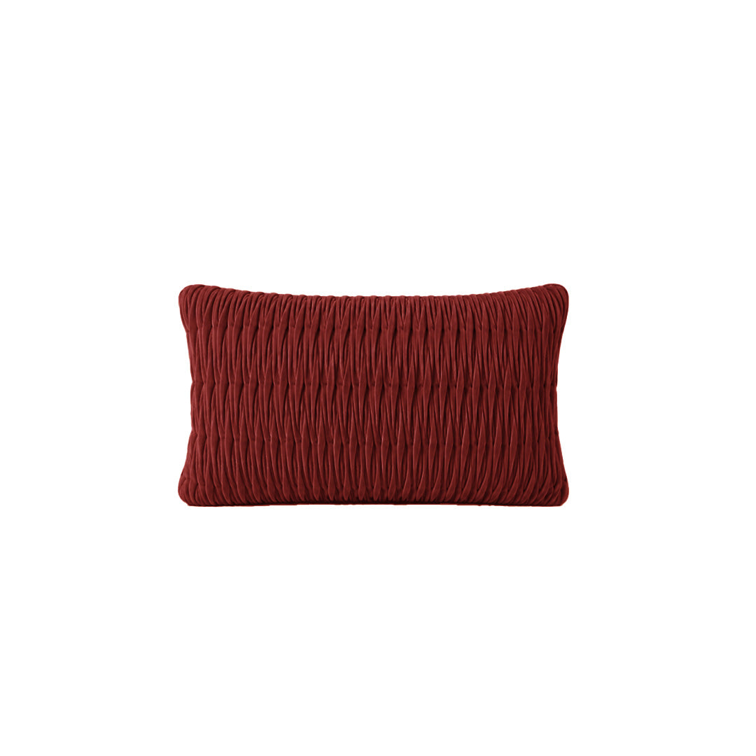 Cushion | Velvet Helenium Rust Ribbon Stitch 500 x 300