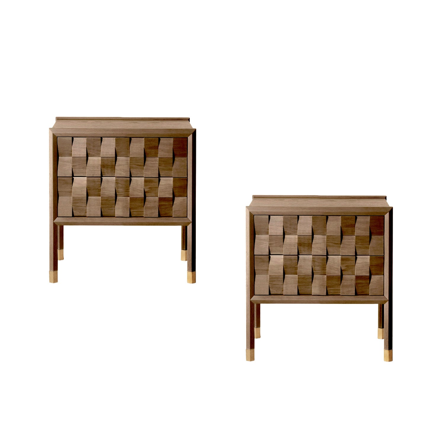 Interweave Bedsides, Set of Two - Zuster Furniture