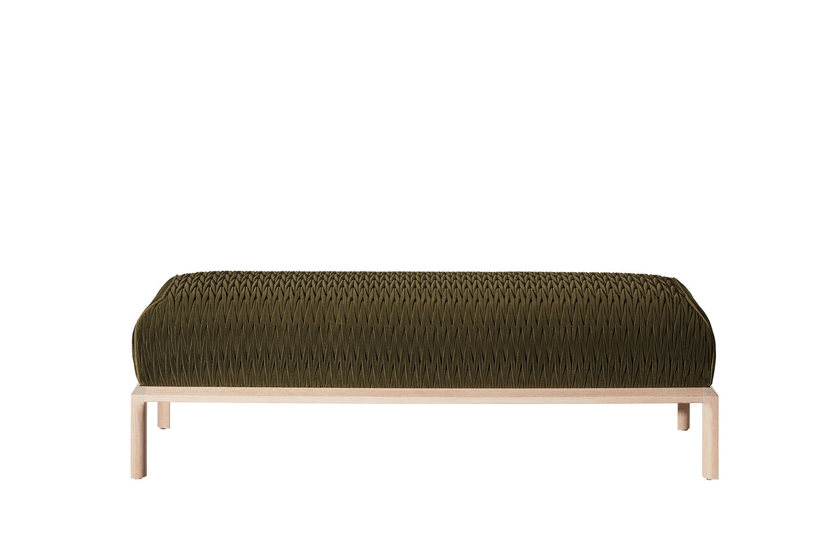 Maxima Ottoman- Ribbon Stitch – Zuster Furniture