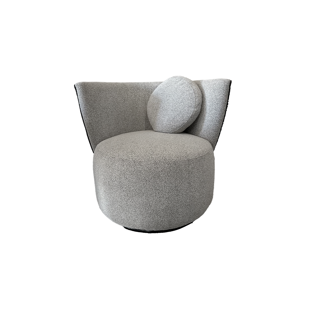 Maxima Armchair - Moost dust and Ebony Piping