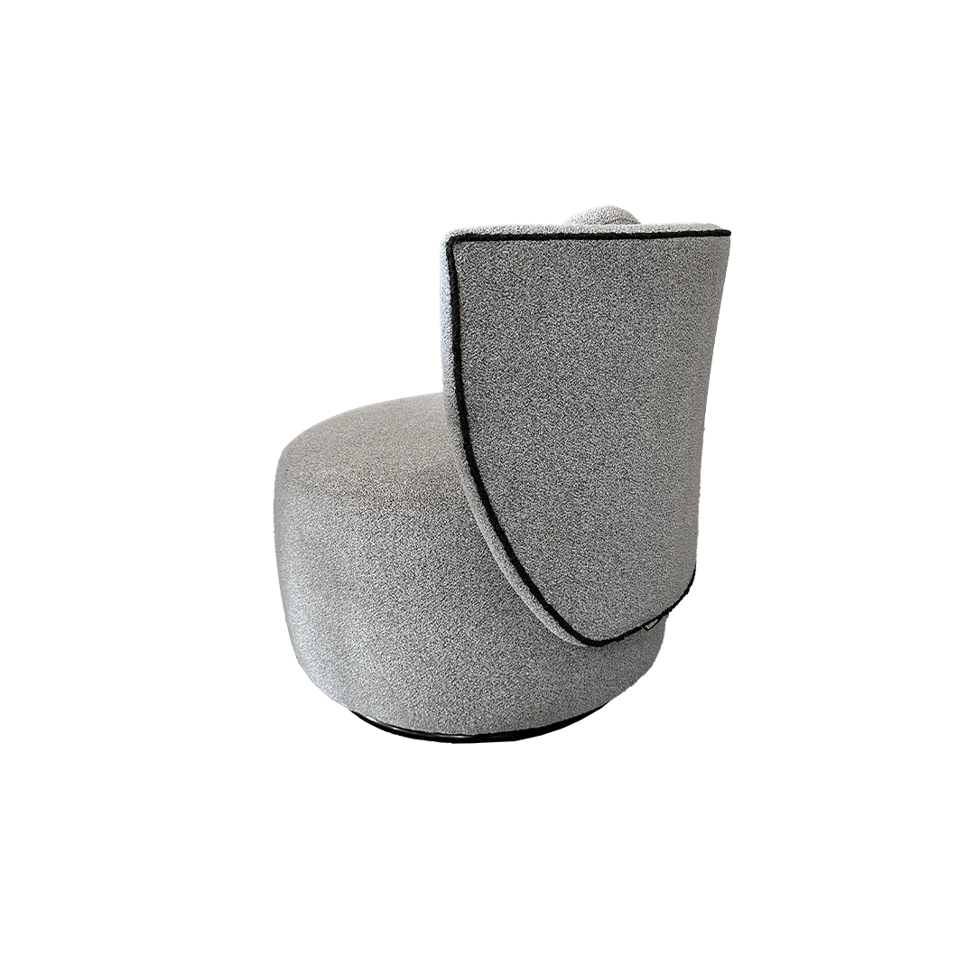 Maxima Armchair - Moost dust and Ebony Piping