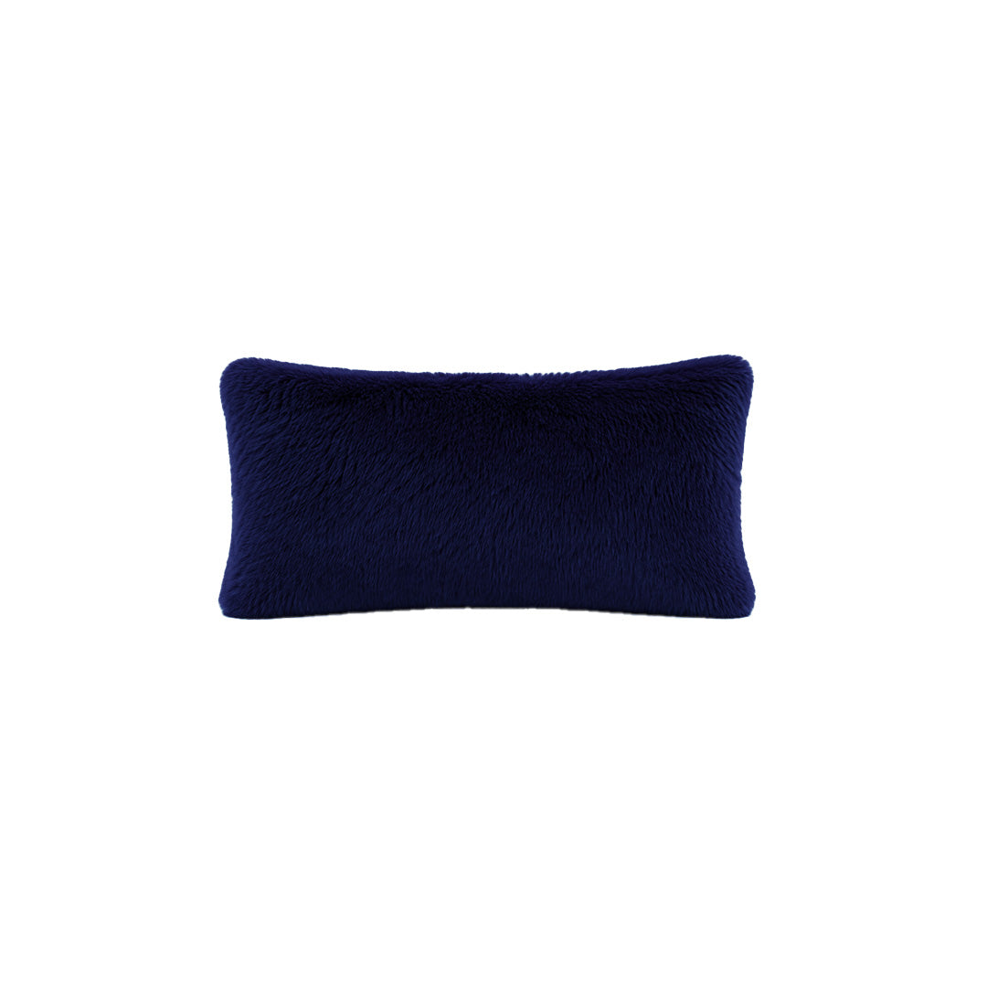 Cushion | Faux Fur Navy 500 x 300