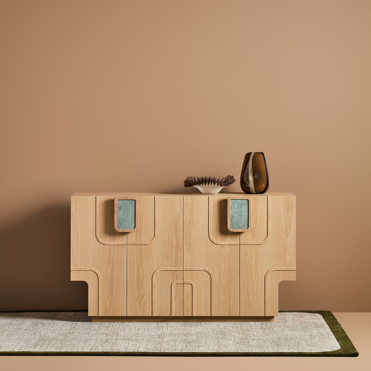 Opal Buffet with Jade handles