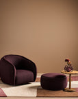 Opal Grainscape Armchair with piping