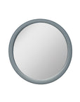 Opal Round Leather Mirror