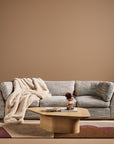 Sabrina Curved Sofa on leather plinth