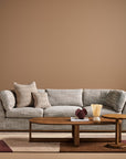 Sabrina Curved Sofa on leather plinth