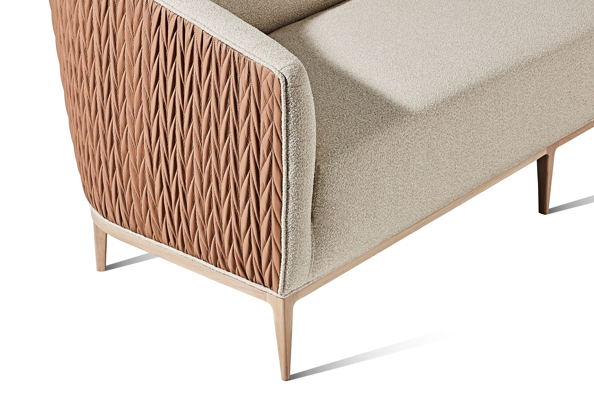 Walnut Faux Leather Ribbon Stitch – Zuster Furniture