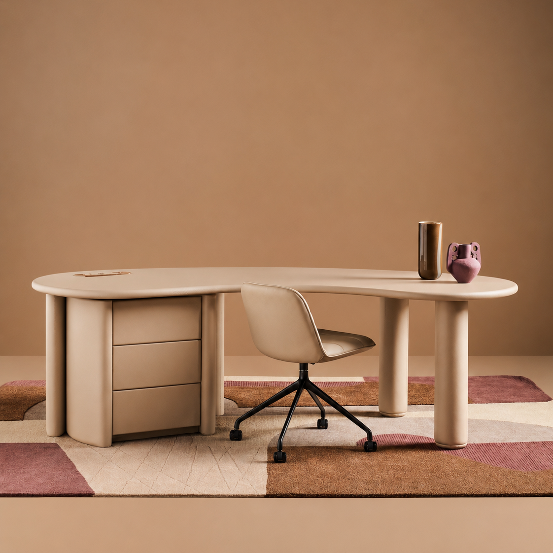 Saddle Organic Leather Desk