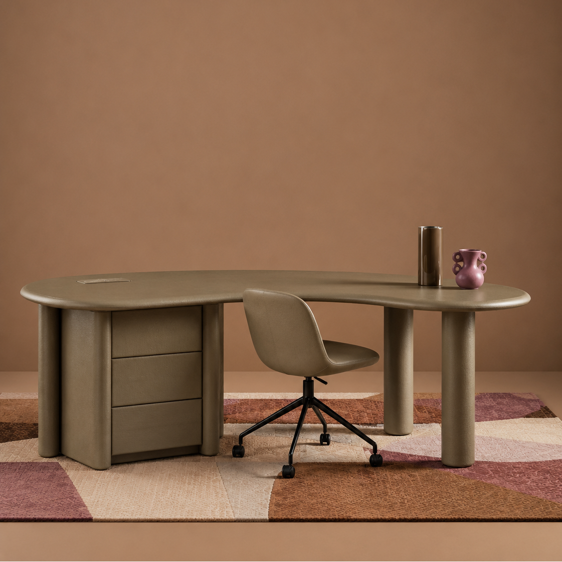 Saddle Organic Leather Desk