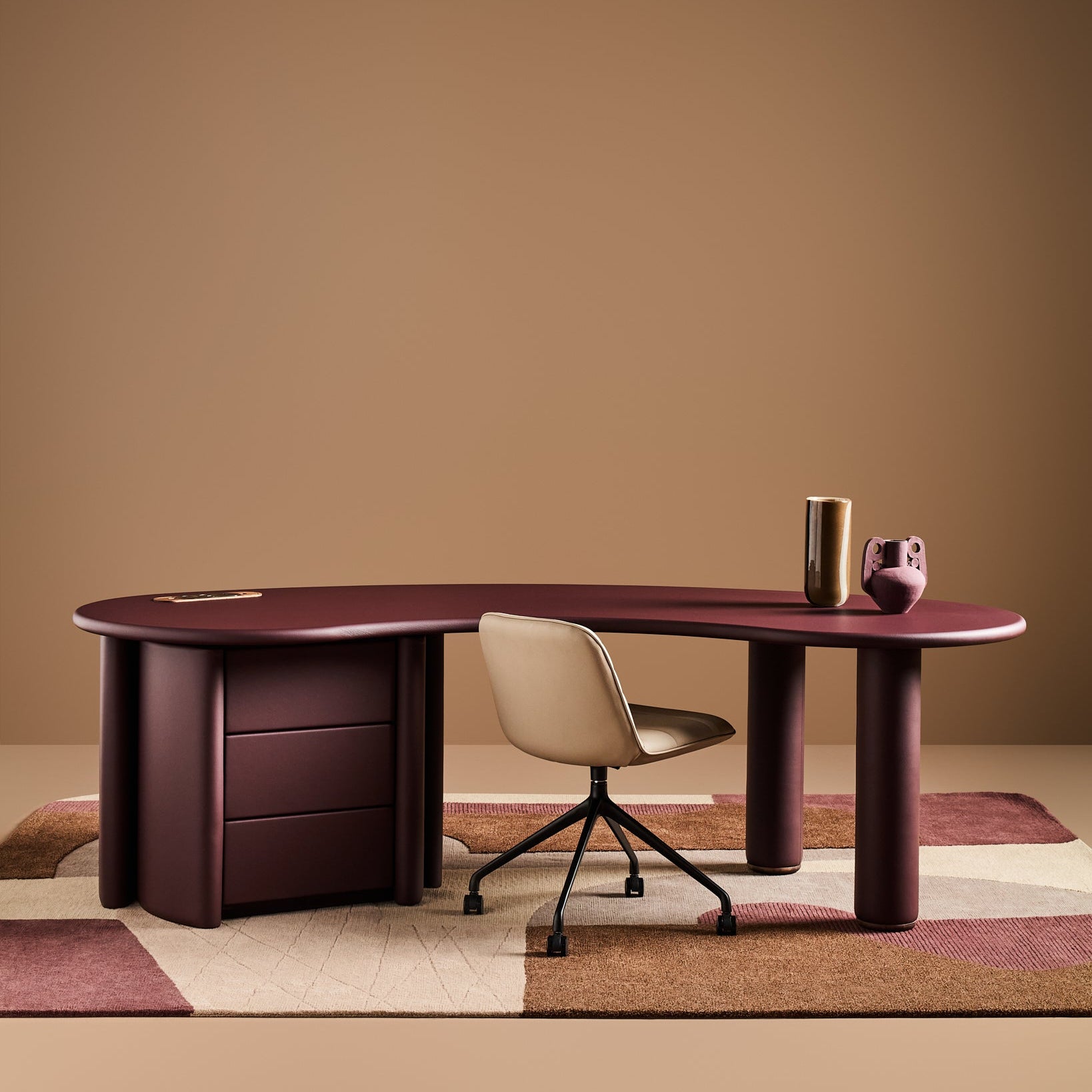Saddle Organic Leather Desk