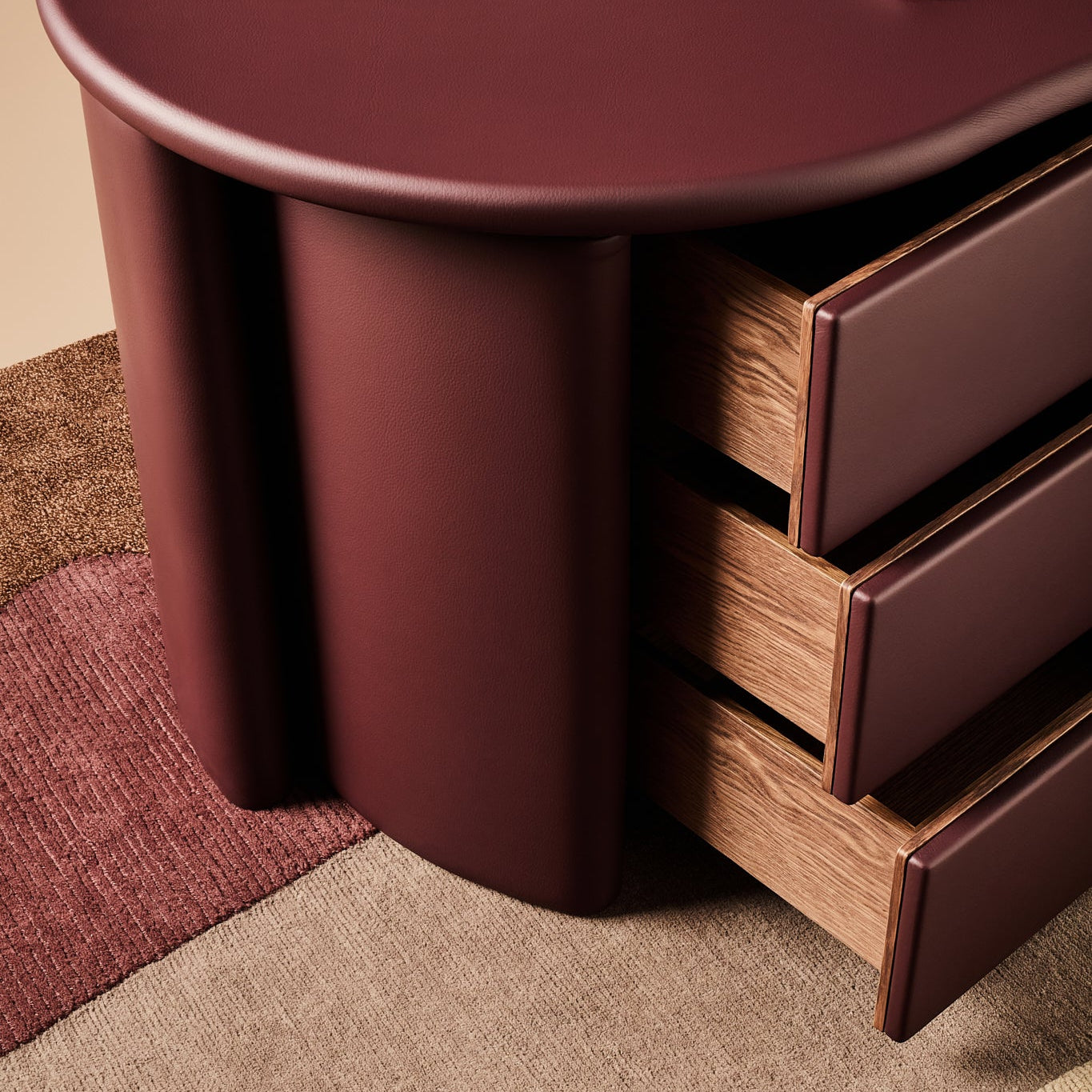 Saddle Organic Leather Desk