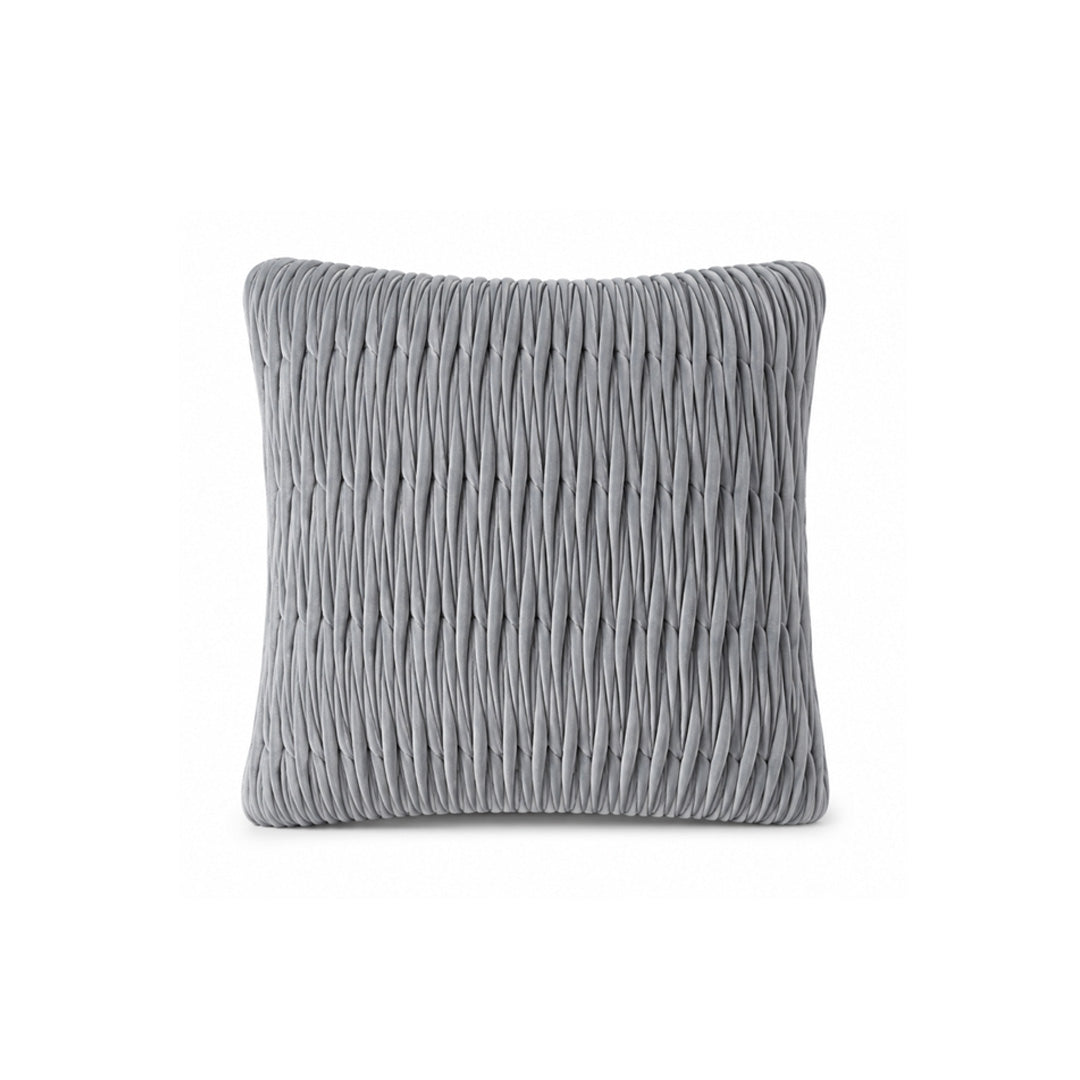 Cushion | Velvet Silver Fox Ribbon Stitch 500 x 500