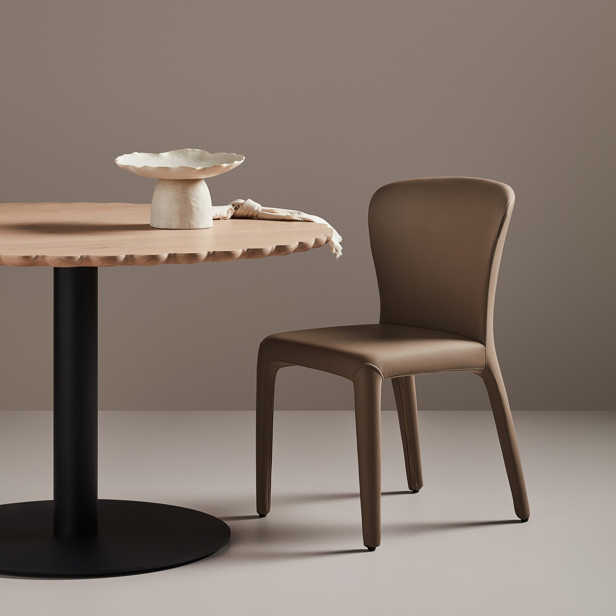 Tulip Dining Chair Faux Leather