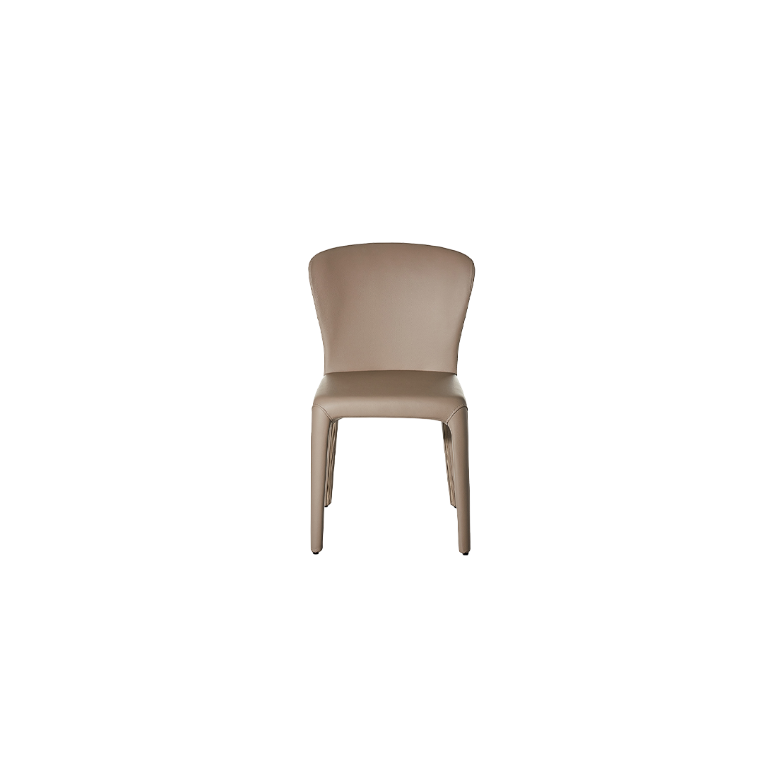 Tulip Dining Chair - Almond PU - Zuster Furniture